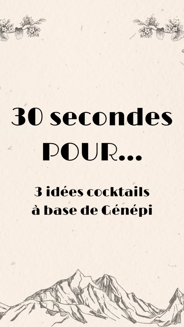 En ce moment il fait chaud, alors entre deux verres d’eau on vous propose 3 recettes de cocktails bien rafraîchissantes à base de notre Génépi ! 🥵🍸

Alors direction le shaker et plus qu’à déguster 😋

Si vous avez d’autres idées de recettes n’hésitez pas à nous les partager dans les commentaires 💭

*l’abus d’alcool est dangereux pour la santé, à consommer avec modération*

#distillerie #laclusaz #genepi #distilleriedesaravis #alambic #hautesavoie #cocktails